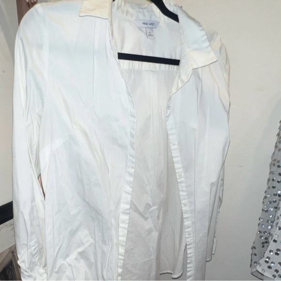 Nine West Other - Nine West White Collared Button Shirt